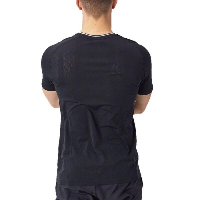 T-shirt à manches courtes homme Wilson Wilson Team Seamless Crew Noir Padel 15-16 Ans 1