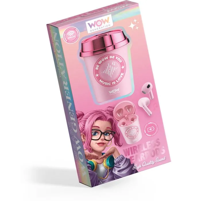 Kids Licensing Talkie-walkie Vision Kids WOW GENERATION Rose - Portée 1 km, écran LCD, 16 canaux, mode Kid Zone, lampe torche - Pour enfants dès 5 ans Kids Licensing Talkie-walkie Vision Kids WOW GENERATION Rose - Portée 1 km, écran LCD, 16 canaux, mode Kid Zone, lampe torche - Pour enfants dès 5 ans