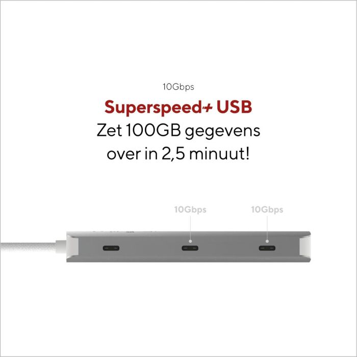 Hub USB Linq Byelements LQ49081 Blanc Gris 6