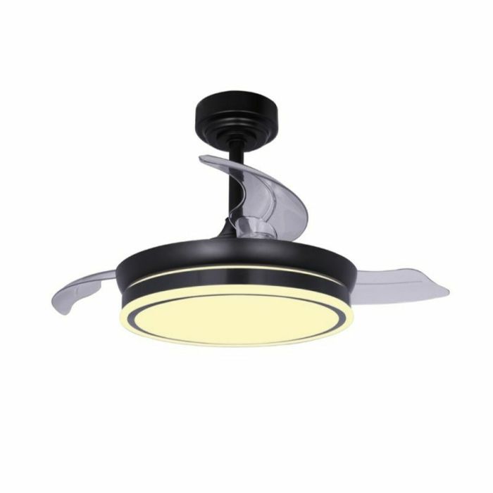 Ventilateur de Plafond CristalRecord 85-065-46-180 Noir 45 W Ø 92 cm