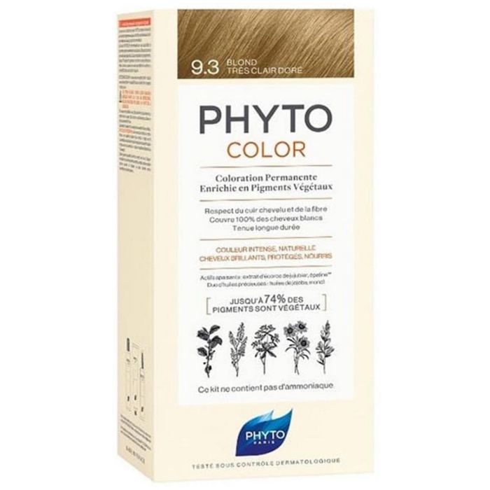 Coloration Permanente Phyto Paris Phytocolor 9.3-rubio dorado muy claro Blond Platine Nº 9.3-Rubio Dorado Muy Claro