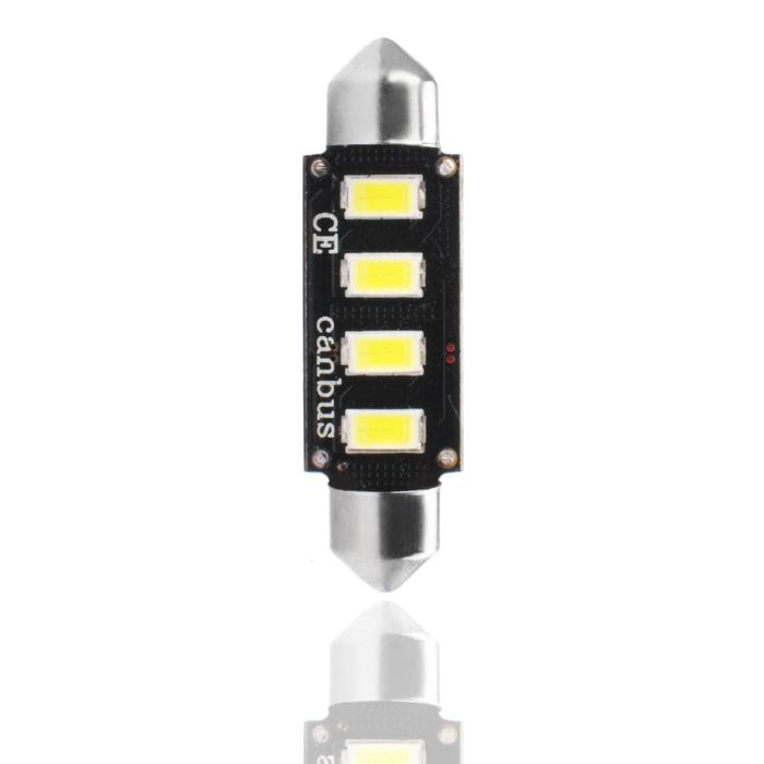 M-TECH Blister 1X Led L335 W - C5 W 42 mm 12 V 4XSmd5730 Canbus Blanc 1