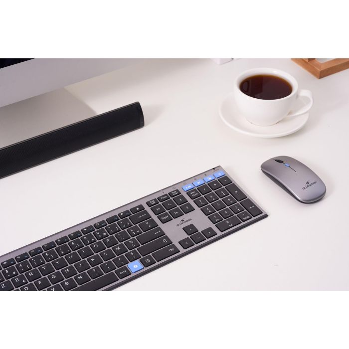 Souris - Sans fil - BLUESTORK - M-WL-OFF105 - Silencieuse - Bluetooth ou dongle 2,4 GHz - Gris/Noir 3