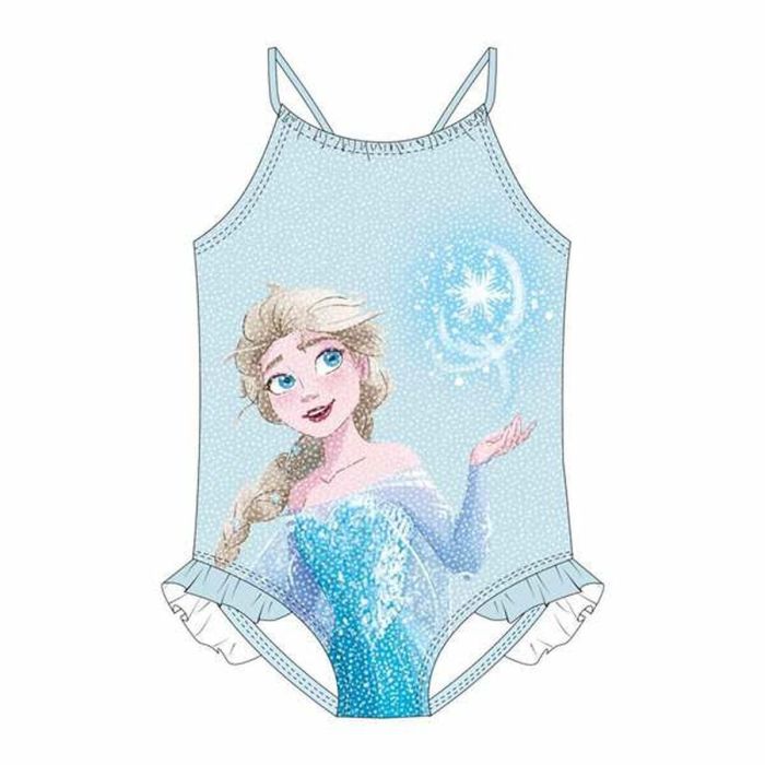 Maillot de Bain Fille Frozen Bleu clair 2 Maillot de Bain Fille Frozen Bleu clair 2