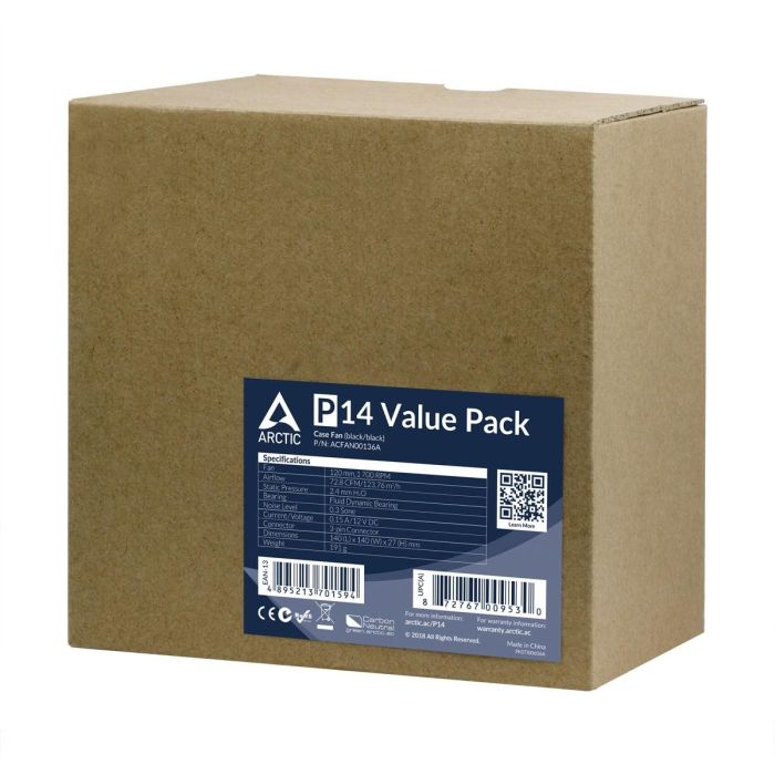 ARCTIC Lüfter 140*140*25 P14 (Value Pack 5) 5