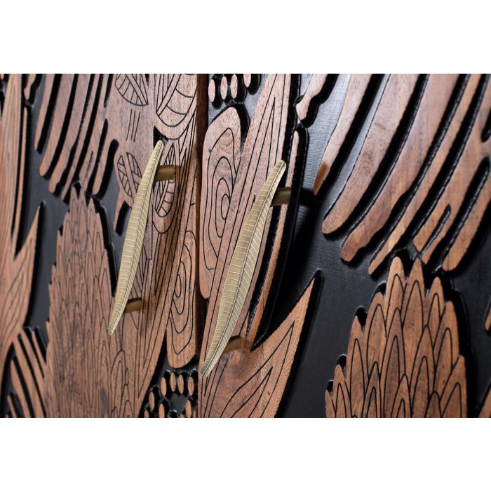 GINER Y COLOMER - Armoire penderie en bois d'acacia avec pattes métal, barre à vêtements et étagères - 180 x 90 x 55 cm 4 GINER Y COLOMER - Armoire penderie en bois d'acacia avec pattes métal, barre à vêtements et étagères - 180 x 90 x 55 cm 4