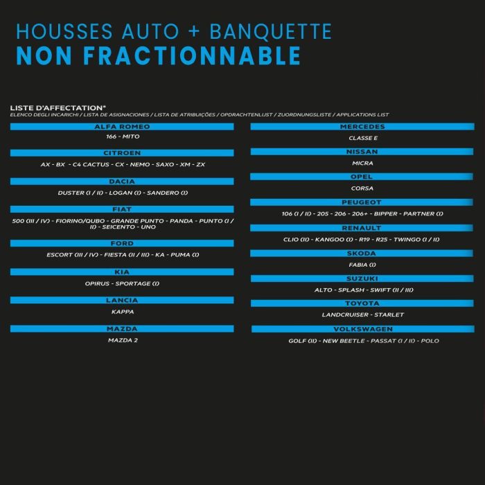 Housses auto - XLCOVER - Non fractionnable - Compatible Airbags - Housses sieges avant, appuis-tete et banquette arriere 3 Housses auto - XLCOVER - Non fractionnable - Compatible Airbags - Housses sieges avant, appuis-tete et banquette arriere 3