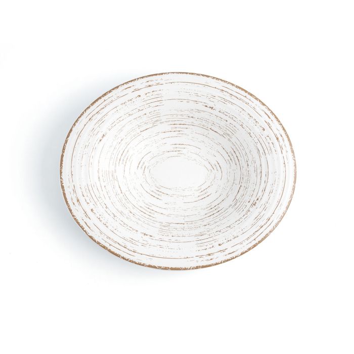 Assiette creuse Ariane Tornado White Céramique Bicolore Ø 29 cm (6 Unités) 2