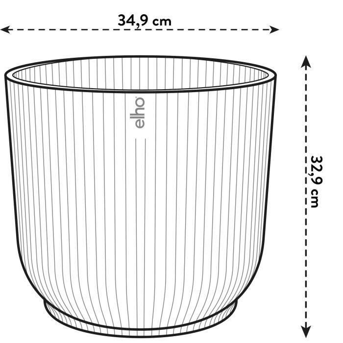 ELHO Pot de fleurs rond avec roues Vibes Fold - Ø 35 x H 32 cm - Intérieur - 100% recyclé - Rose 5 ELHO Pot de fleurs rond avec roues Vibes Fold - Ø 35 x H 32 cm - Intérieur - 100% recyclé - Rose 5