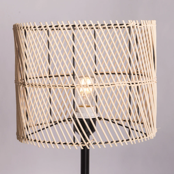 Lampe de Table Porbandar Rotin Naturel SKD-T1020 1