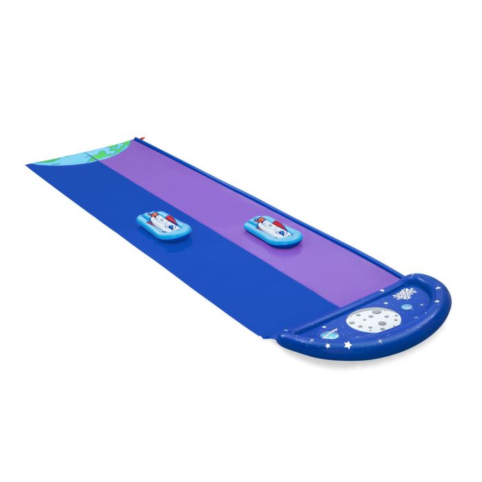 Bestway Piste Glissante avec Rampe de Saut Double 488x138 cm +3 ans Jardin 52364 4 Bestway Piste Glissante avec Rampe de Saut Double 488x138 cm +3 ans Jardin 52364 4