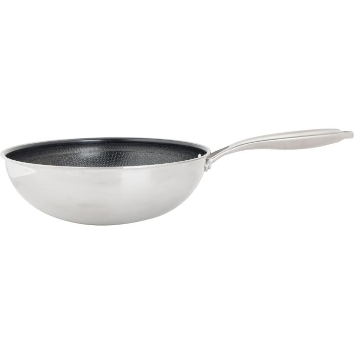 Wok - COSY & TRENDY - HEXAPRO - Acier inoxydable - Ø24 cm - Anti-adhésive - Tous feux dont induction 1