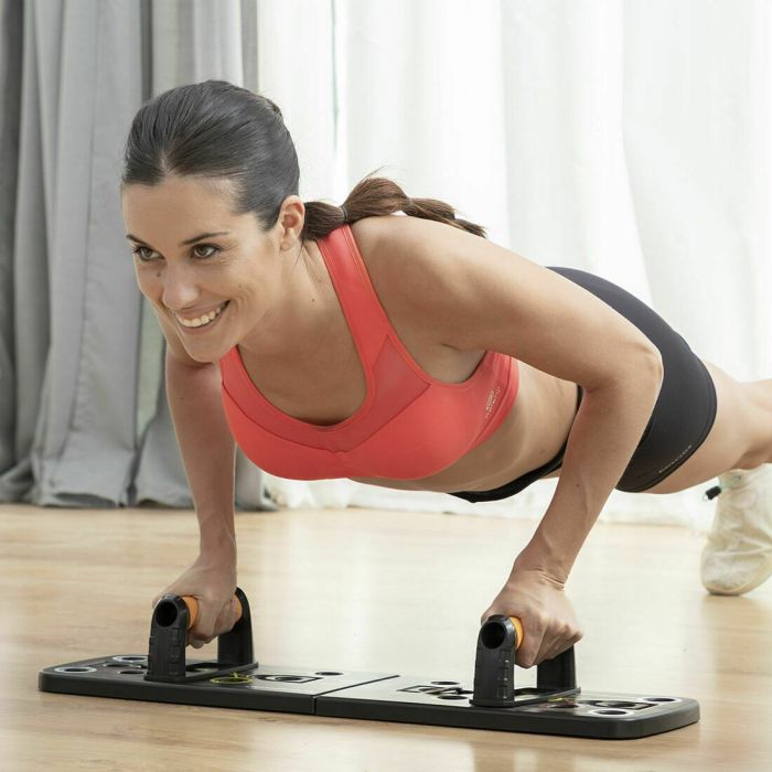 Pack Planche de Pompes Push-Up et Set de Bandes de Résistance avec Accessoires et Guide d´Entraînement InnovaGoods 38 Pack Planche de Pompes Push-Up et Set de Bandes de Résistance avec Accessoires et Guide d´Entraînement InnovaGoods 38