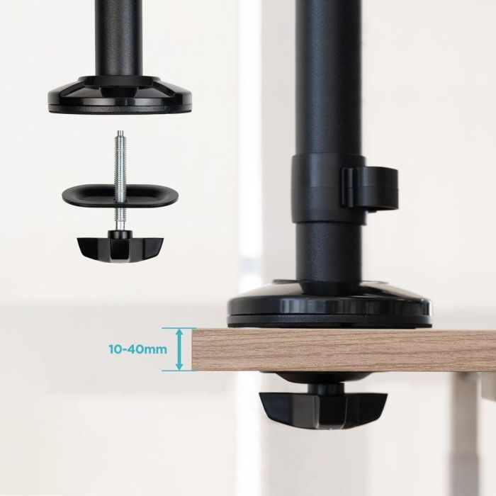 Support de table d'écran TooQ TQPM0003 17" 32" 13" (2 Unités) 4 Support de table d'écran TooQ TQPM0003 17" 32" 13" (2 Unités) 4