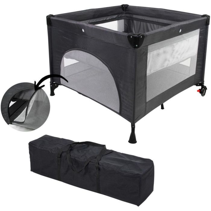 Lit parapluie 2-en-1 - Parc bébé - MIGO - 100 x 100 x 76 cm - De la Naissance a 15 kg - Bleu 0 Lit parapluie 2-en-1 - Parc bébé - MIGO - 100 x 100 x 76 cm - De la Naissance a 15 kg - Bleu 0