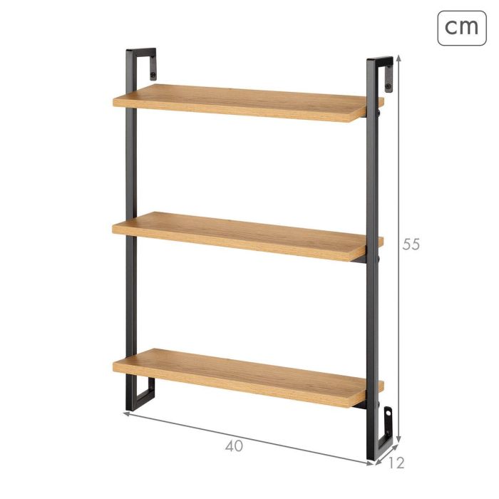 Étagère Max Home Fer Bois MDF 40 X 55 X 12 cm (4 Unités) 3