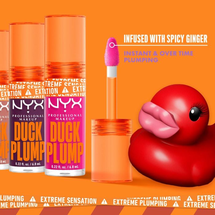 Brillant à lèvres NYX Duck Plump Curly spicy 6,8 ml 1