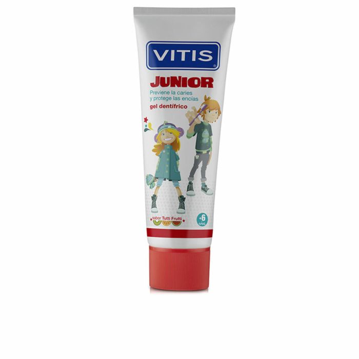 Vitis Gel dentifrice JUNIOR au fluor Tutti Frutti 75 ml pour enfants dès 6 ans