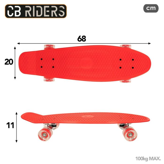 Skateboard Colorbaby Rouge (2 Unités) 3