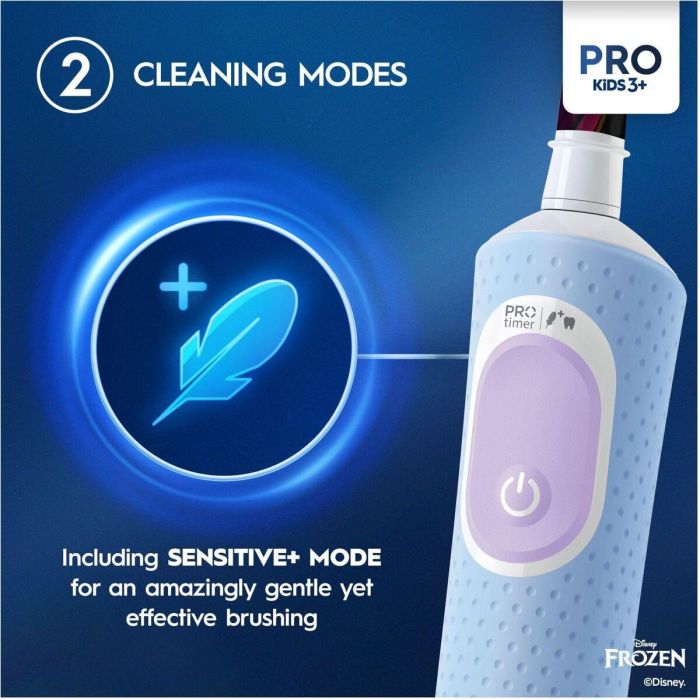 Brosse à dents électrique Oral-B Frozen Noir Multicouleur (2 Pièces) (2 Unités) 14