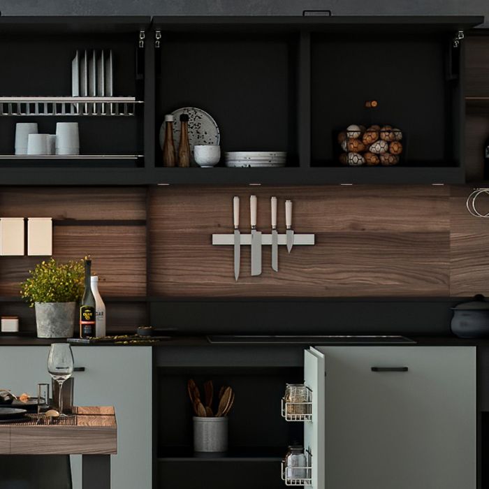 Emuca Barre magnétique pour couteaux de cuisine, Acier inoxydable 3 Emuca Barre magnétique pour couteaux de cuisine, Acier inoxydable 3