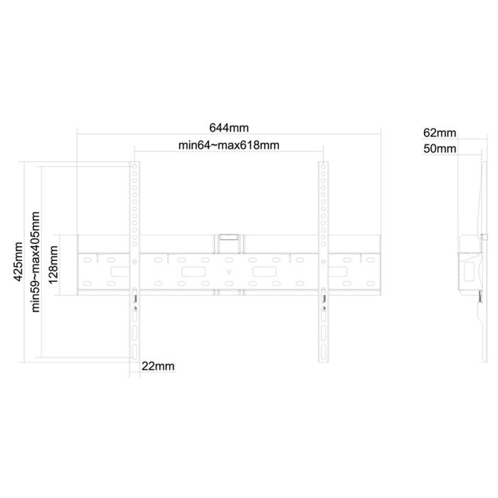 Support de TV Neomounts LFD-W1640MP 75" 37" 35 kg 1