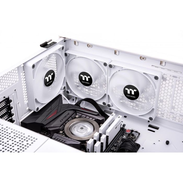 140mm Thermaltake CT140 PC Cooling Fan White 500-1500rpm - 2Pack 3