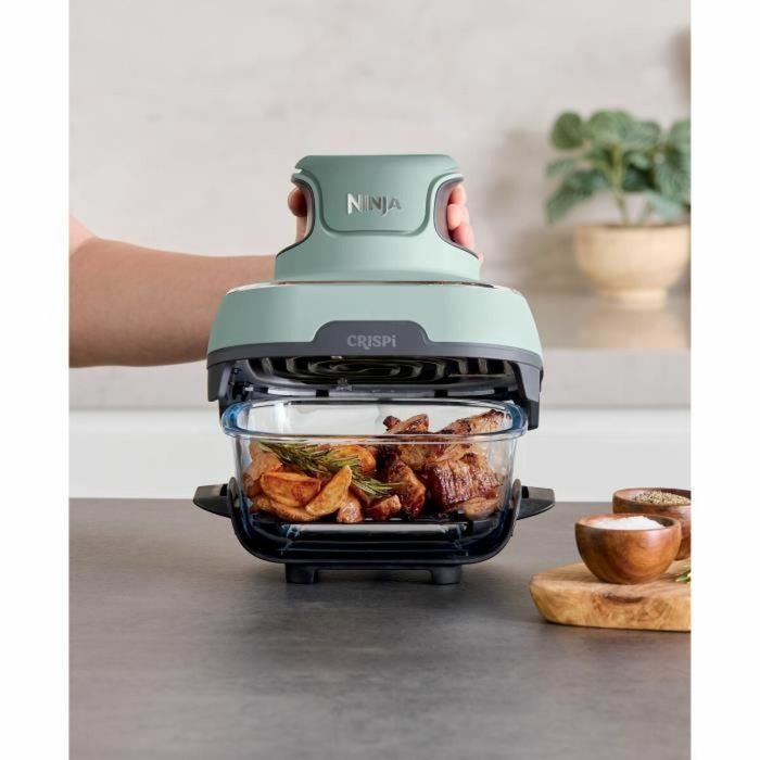Friteuse à Air NINJA CRISPI Vert 1700 W 3,8 L 3 Friteuse à Air NINJA CRISPI Vert 1700 W 3,8 L 3