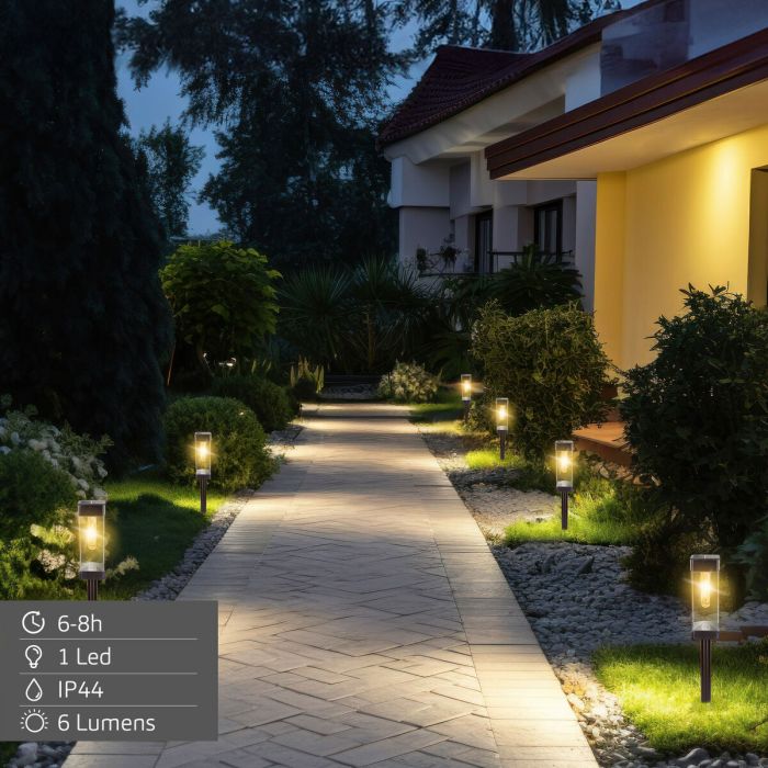 Lampe solaire Aktive 6 x 55 x 6 cm (4 Unités) 4 Lampe solaire Aktive 6 x 55 x 6 cm (4 Unités) 4