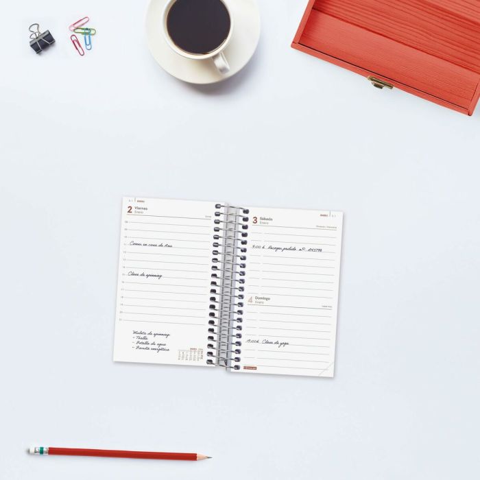 Agenda Finocam YEAR Rouge Mini 7,9 x 12,7 cm 2026 4 Agenda Finocam YEAR Rouge Mini 7,9 x 12,7 cm 2026 4