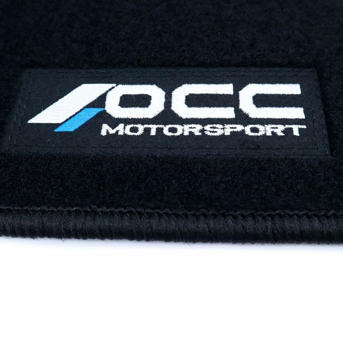 Set de tapis de voitures OCC Motorsport OCCPS0014LOG Noir Porsche 911 992 Velours 5 Pièces 14