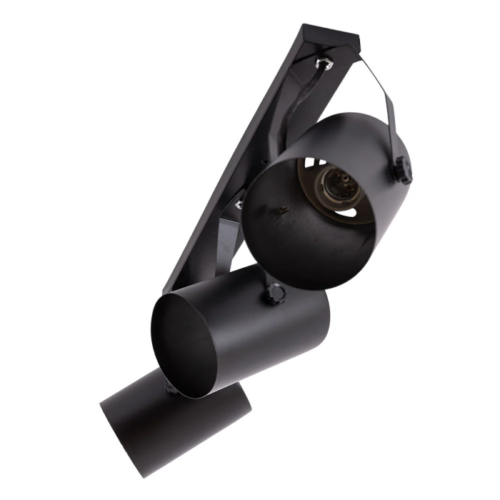 HO Plafonnier "Gianna" 3xE27 Orientable Noir Aluminium IP25 320mm [HO-3XE27WALLLIGHT_B] 1