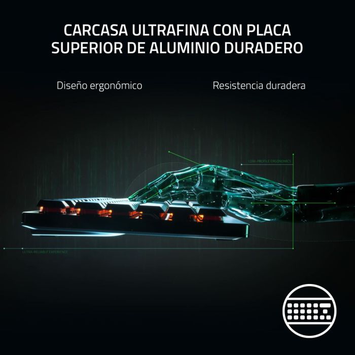 Clavier sans fil Razer RZ03-04371100-R311 Noir Espagnol Qwerty 3