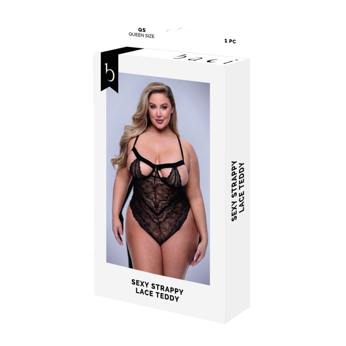 Body Baci Lingerie Sexy Strappy Lace Noir Queen 0 Body Baci Lingerie Sexy Strappy Lace Noir Queen 0