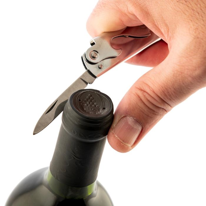 Sacacorchos y Navaja Acero Inoxidable Basic Koala 14,3x3,7x1 cm 2