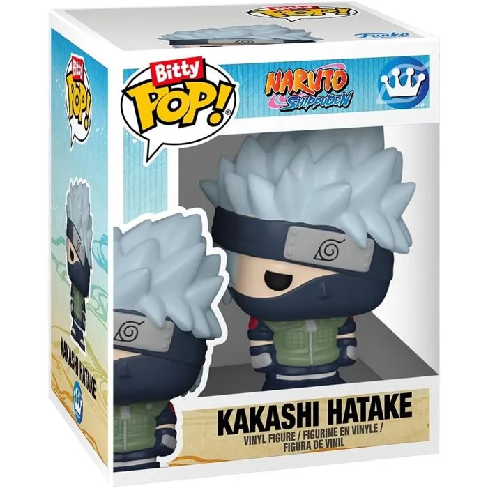 Funko Figurine Bitty POP! Naruto Shippuden Team 7 Pack de 4 miniatures en vinyle - Kakashi, Sakura, Sasuke, Naruto - Produit officiel sous licence