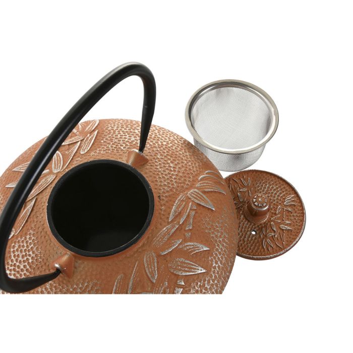 Théière Home ESPRIT Orange Acier inoxydable Fer 800 ml 1