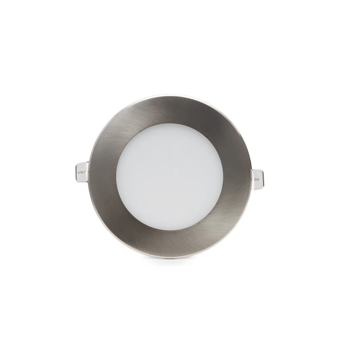Plaque LED 9W 900Lm Blanc Froid Nickel Satiné 230V AC [HO-PLCIR9WHPNS-9W-CW] 2
