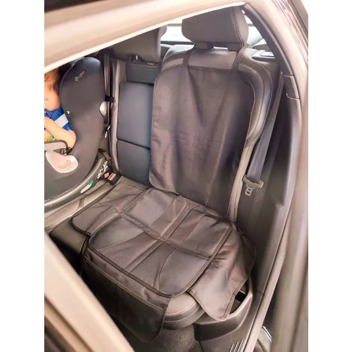 Tineo Protection de Siège Auto Universelle avec Ailettes 360° - Antidérapante et Imperméable - Noir