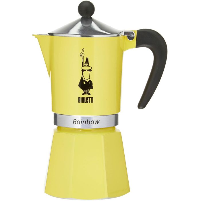 Cafetière Italienne Bialetti Rainbow Jaune Métal 6 Tasses 2