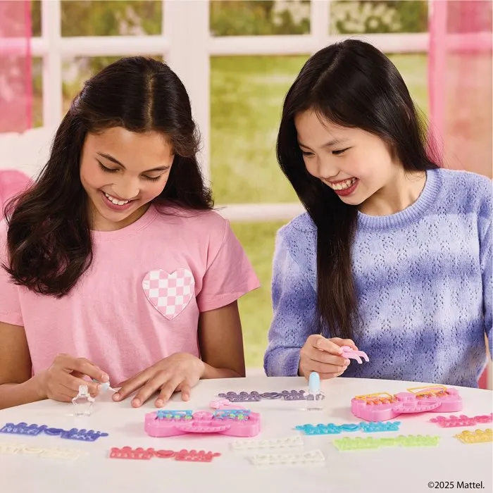 Aquabeads Coffret Manucure Barbie - 40 Ongles Décoratifs Autocollants à l'Eau - Jeu Créatif Enfant Dès 4 Ans