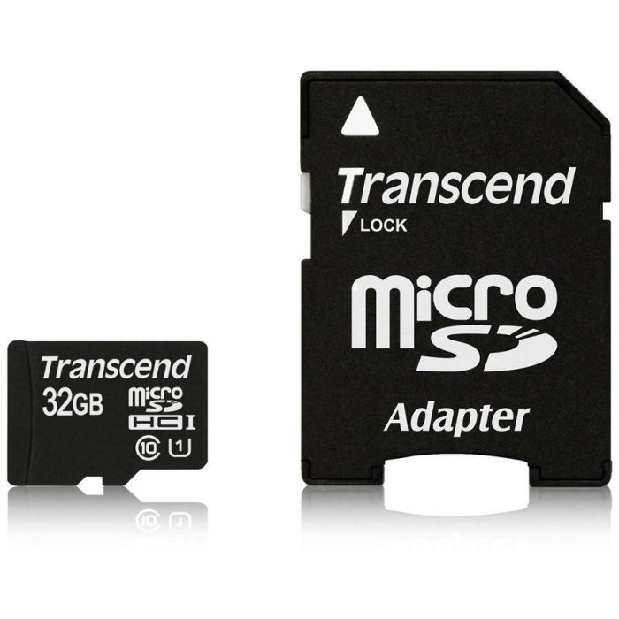 CARD 32GB Transcend Premium MicroSDHC 45MB/s +Adapter 1