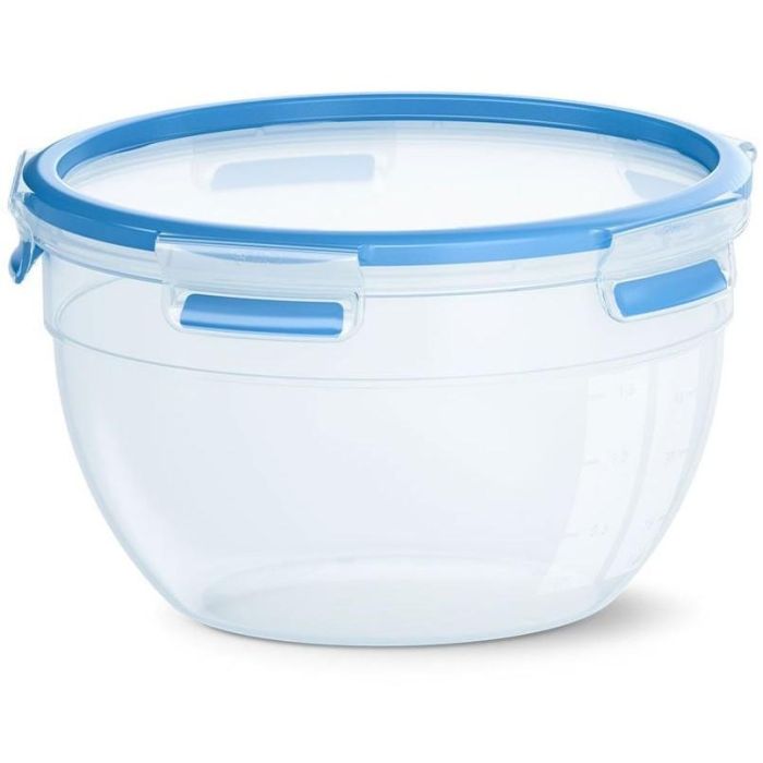 Emsa N1011400 Clip & Close Frischhaltedose rund Transparent/Blau 0 Emsa N1011400 Clip & Close Frischhaltedose rund Transparent/Blau 0