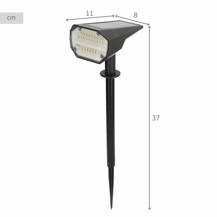 Lampe solaire Aktive 8 x 37 x 11 cm (6 Unités) 3