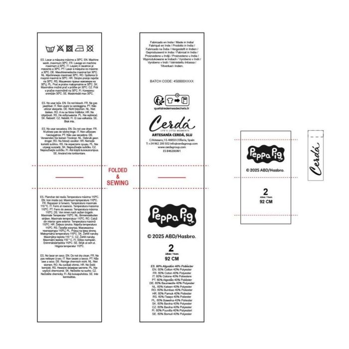 Robe Peppa Pig Rose 1