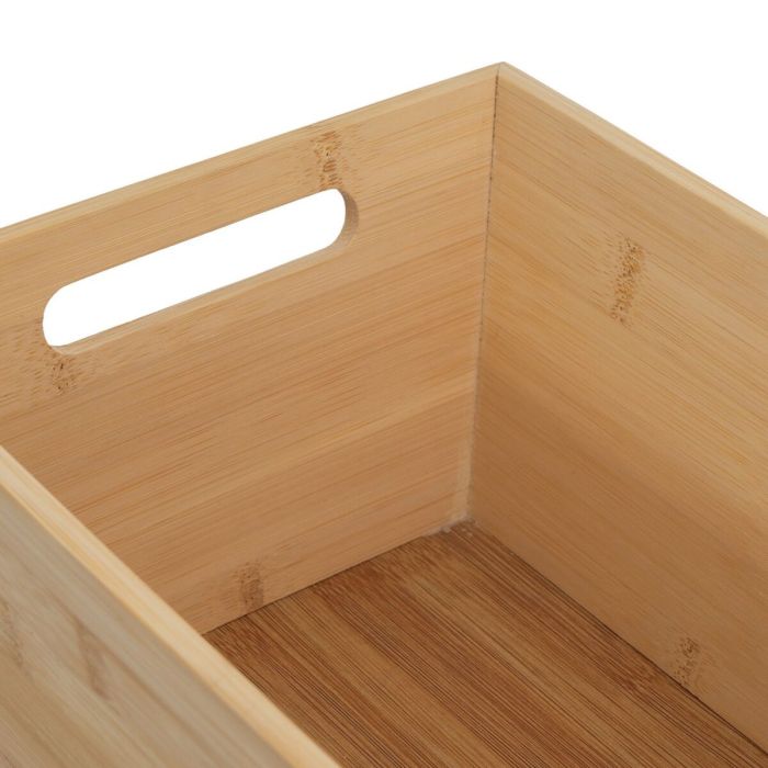 Panier Multi-usages Naturel Bambou Bois MDF 7 L 30 x 20 x 13 cm 2
