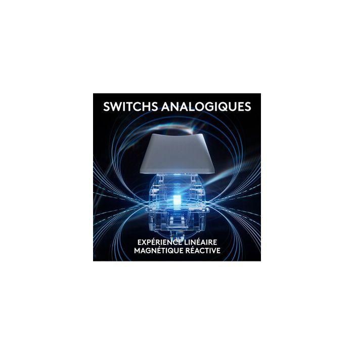 Clavier gamer - Filaire - Logitech G - Pro X TKL Rapid - AZERTY - Blanc 1