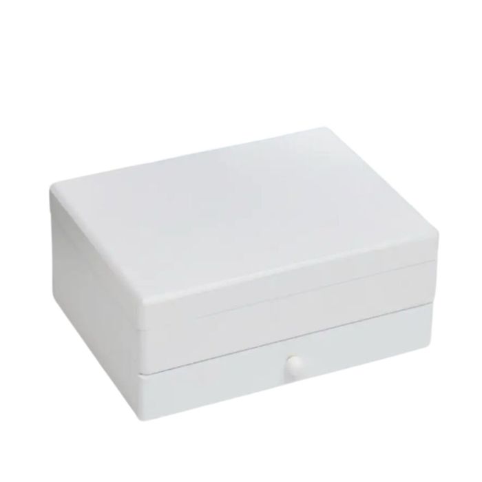 Boîte à bijoux Home ESPRIT Blanc Bois MDF 21 x 17 x 9 cm 1