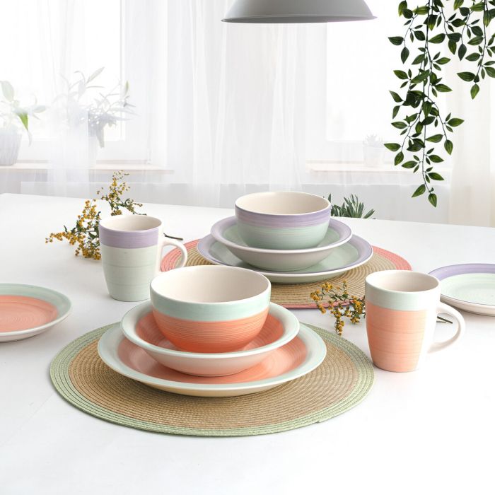 Assiette plate Quid Kaleido Vert Violet Céramique 27 cm (12 Unités) 5 Assiette plate Quid Kaleido Vert Violet Céramique 27 cm (12 Unités) 5