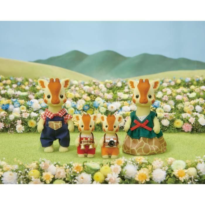 SYLVANIAN FAMILIES - Famille Girafe - 4 personnages articulés - Orange - Mixte 1